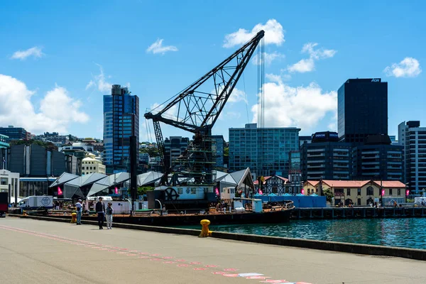 Downtown Wellington City waterfront view — Stock Photo, Image