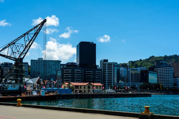 Downtown Wellington City waterfront view — Stock Photo, Image