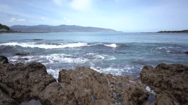 Videó Beach Hullám Tengerben Horizont Természet — Stock videók