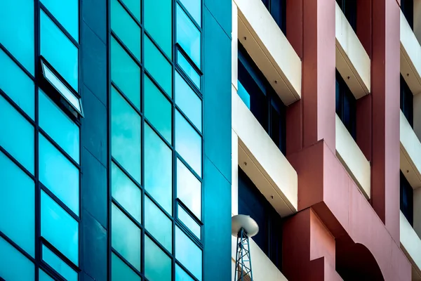 Bedrijfsgebouw close-up; Wellington Office Building. — Stockfoto
