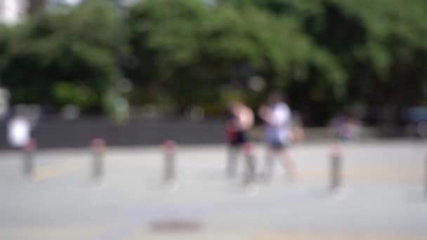 Blurred Video Downtown Wellington City Waterfront View Capital New Zealand — 비디오