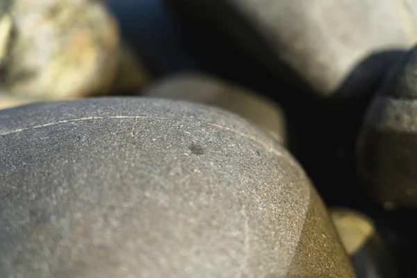 Smooth Round Pebble; Natura Background. Textures — Stock Photo, Image