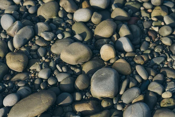 Pebble redondo liso; Fondo Natura. Texturas — Foto de Stock