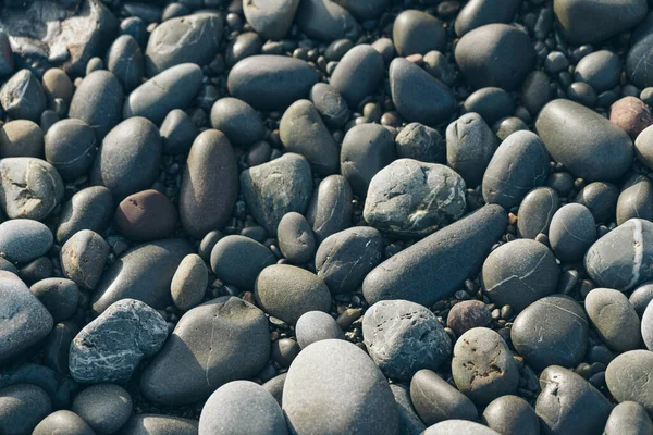 Smooth Round Pebble; Natura Background. Textures — Stockfoto