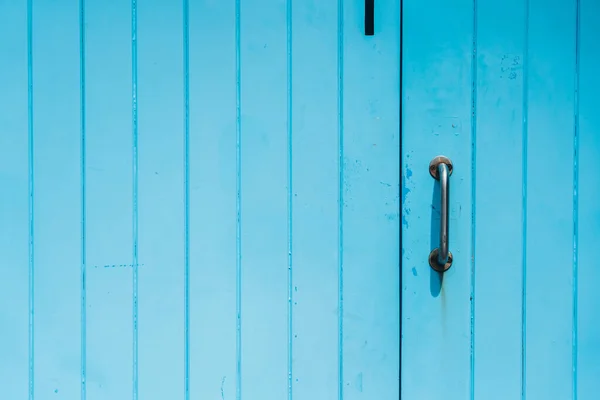 Textura Puerta Azul Fondo Madera Azul —  Fotos de Stock