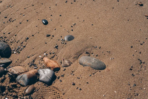 Steen Het Strand Natuurlijke Achtergrond — Stockfoto