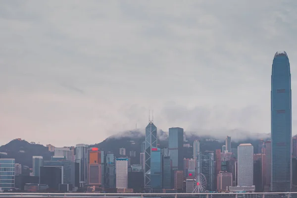 Порт Гонконг Вікторія Після Дощу — стокове фото