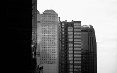 Hong Kong Modern Mimari, siyah beyaz görüntü