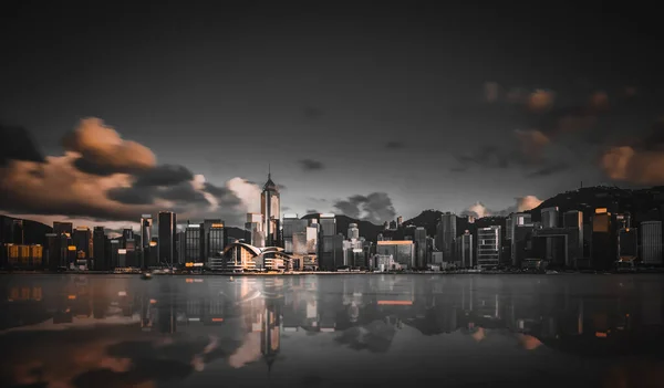 Hong Kong Cityscape Hong Kong Landscape Night — Stock Photo, Image