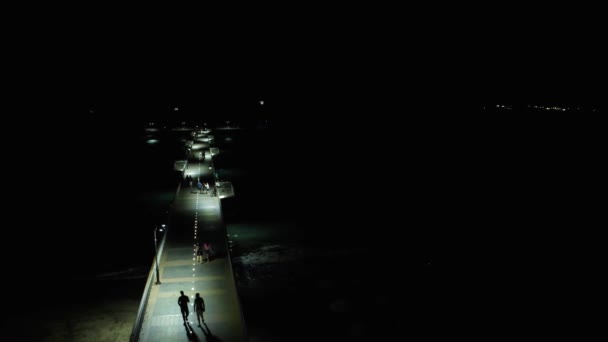 Ночное Наблюдение Бургасом — стоковое видео