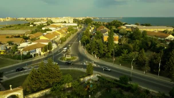 Socha Jiří Pomorie Sunny Beach Bulharsko Letecká Doprava — Stock video