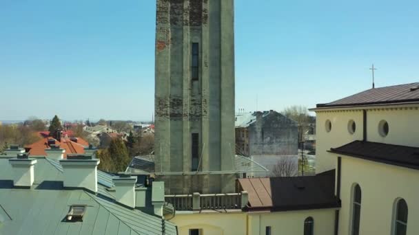 Kutsal Bakire Nin Aracı Kilisesi Lviv Lychakiv Tarihi Bölgesinde Yüksek — Stok video