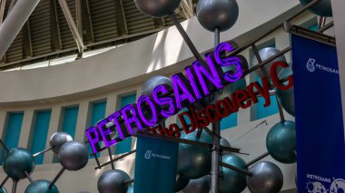 Kuala Lumpur, Malaysia - July 30, 2019: Petrosains, The Discovery Centre is a Malaysian science and technology museum located in the heart of Kuala Lumpur within Suria KLCC, Selective angle and focus. clipart