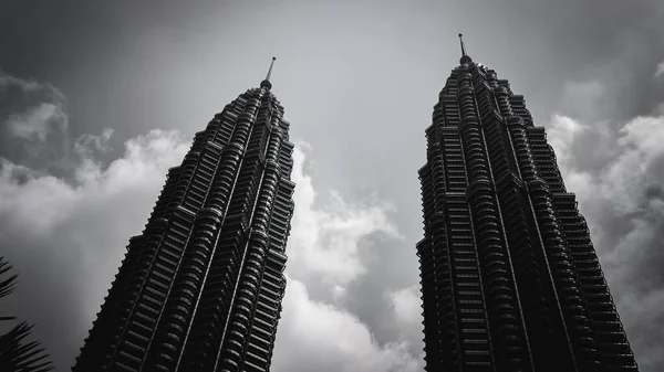 Kuala Lumpur Maleisië Juli 2019 Het Zwart Wit Lage Uitzicht — Stockfoto