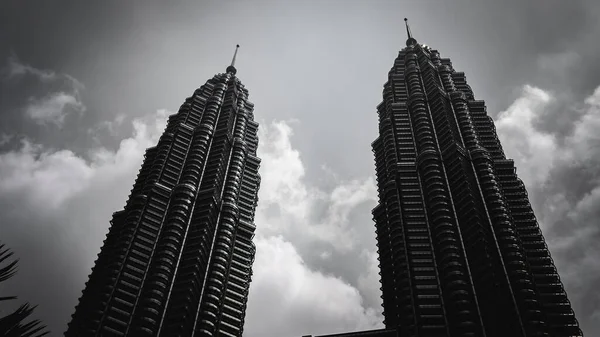 Kuala Lumpur Maleisië Juli 2019 Het Zwart Wit Lage Uitzicht — Stockfoto