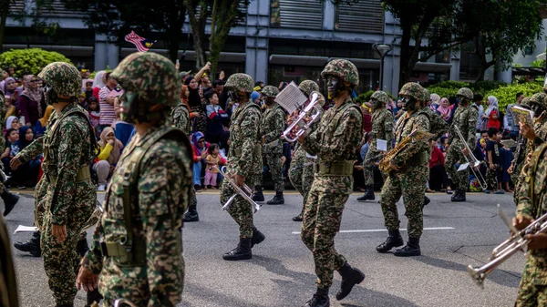 Putrajaya Malaysia August 2019 Κοντινό Πλάνο Άποψη Του Σώματος Παρέλαση — Φωτογραφία Αρχείου