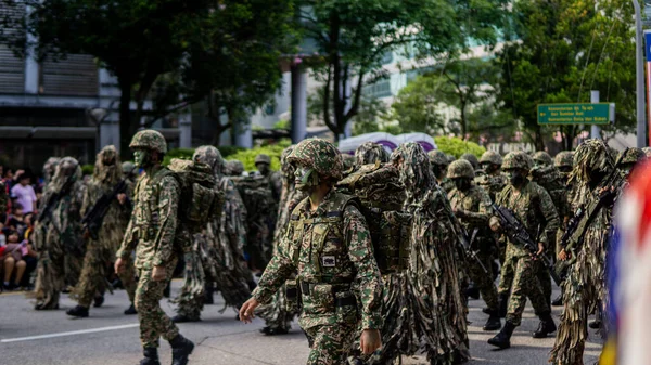 Putrajaya Malaysia August 2019 Κοντινό Πλάνο Άποψη Του Σώματος Παρέλαση — Φωτογραφία Αρχείου