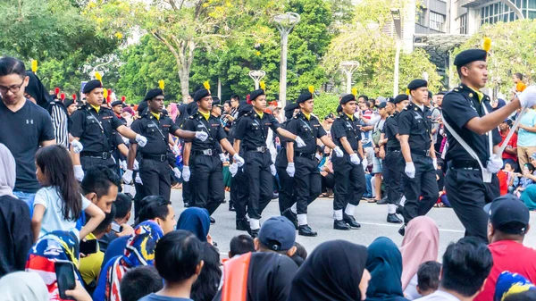 Putrajaya Malaysia August 2019 Κοντινό Πλάνο Άποψη Του Σώματος Παρέλαση — Φωτογραφία Αρχείου