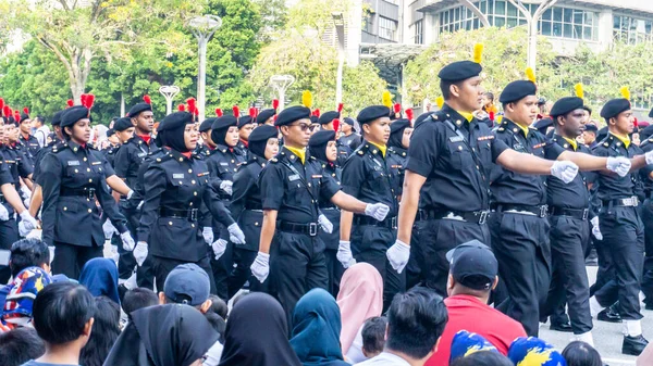 Putrajaya Malaysia August 2019 Die Nahaufnahme Des Parade Aufmarsches Unabhängigkeitstag — Stockfoto