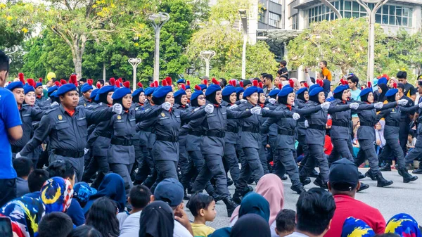 Putrajaya Malajzia 2019 Augusztus Közelkép Felvonulásról Függetlenségi Napon Vagy Malajziai — Stock Fotó