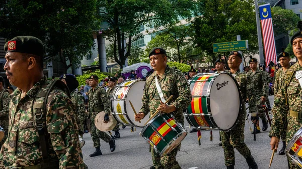 Putrajaya Malaysia August 2019 Κοντινό Πλάνο Άποψη Του Σώματος Παρέλαση — Φωτογραφία Αρχείου