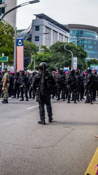 Putrajaya Malaisie Août 2019 Vue Rapprochée Contingent Défilés Marchant 62E — Photo