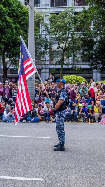 Putrajaya Malaysia August 2019 Κοντινό Πλάνο Άποψη Του Σώματος Παρέλαση — Φωτογραφία Αρχείου