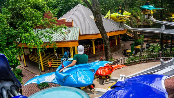 Subang Jaya Malasia Noviembre 2019 Turista Disfrutando Montando Los Buitres — Foto de Stock