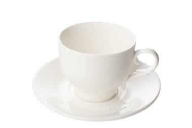 Beyaz Kupası ve beyaz bir arka plan üzerinde uçan daire