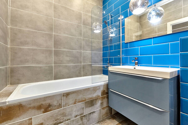 bathroom with a beautiful interior