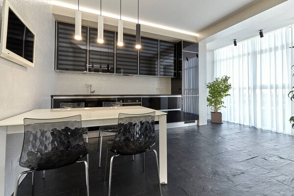 kitchen with appliances and a beautiful interior