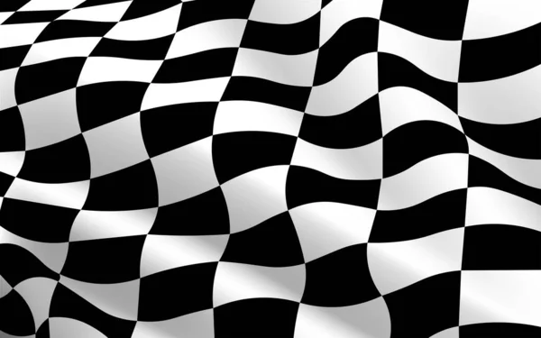 Fondo Textura Bandera Cuadros Blanco Negro — Vector de stock