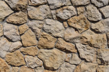 Doğal taştan yapılmış duvar Vahşi taş tasarımı