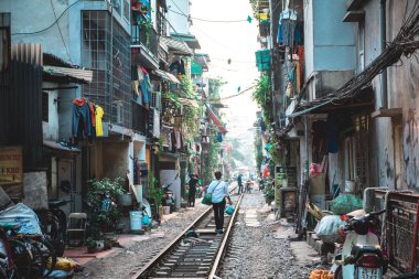 Train Caddesi - Hanoi, Vietnam 'da güzel ünlü bir yer