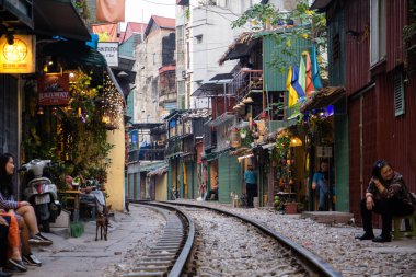 Train Caddesi - Hanoi, Vietnam 'da güzel ünlü bir yer