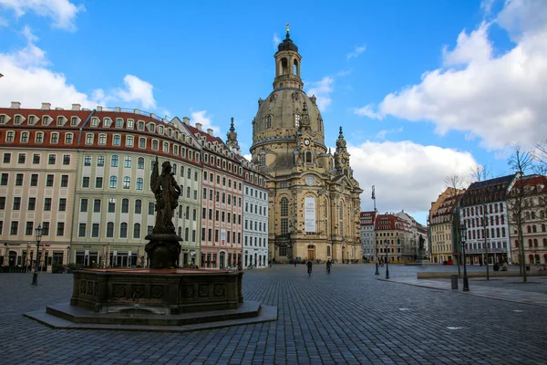 Dresden Egy Gyönyörű Város Németország Keleti Részén Lenyűgöző Épületekkel Barokk — Stock Fotó