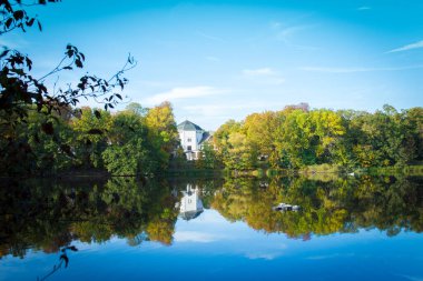 Leipzig, Almanya 'daki güzel manzaranın etkisi