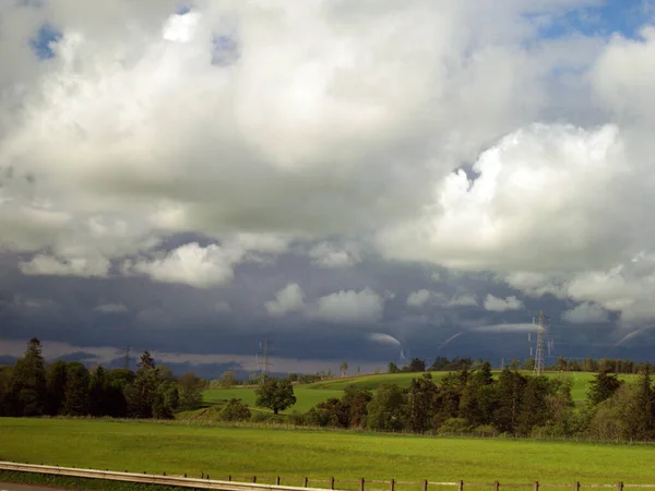 Schottland 'daki peyzaj arazisi.
