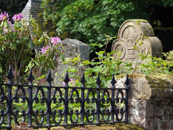 Friedhof Zaun Schottland — Stockfoto