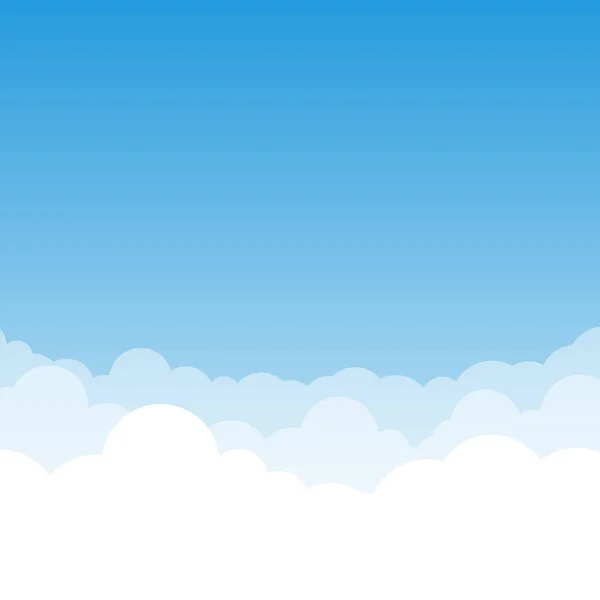 Blue Gradient Sky Clouds Vector Illustration Air Effect You Can Stockillustratie