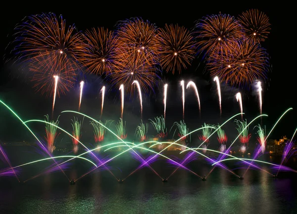 Malta fireworks festival 2017 — Stock Photo, Image