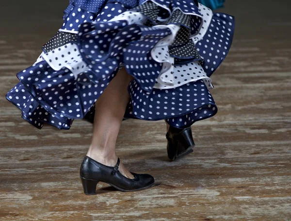 Fragment photo of flamenco dancers, only legs cropped, Legs fragment photo of spanish flamenco dancer, training in the class