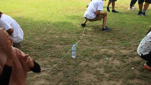 Bir Grup Insan Kasım 2019 Takım Dayanışması Magelang Endonezya Desteklemek — Stok fotoğraf