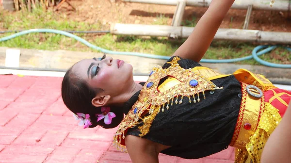 Grupo Dançarinos Putra Budaya Studio Estão Praticando Dança Guerreira Espada — Fotografia de Stock