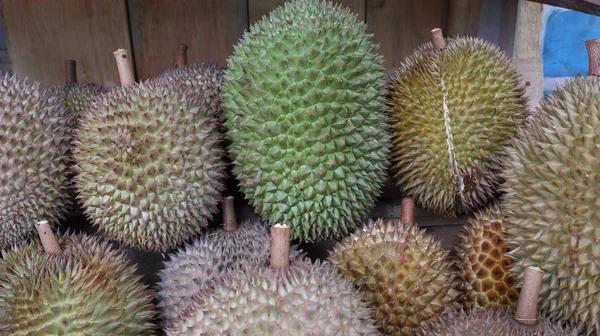 Raja Buah Durian Adalah Buah Tropis Yang Populer Asia — Stok Foto