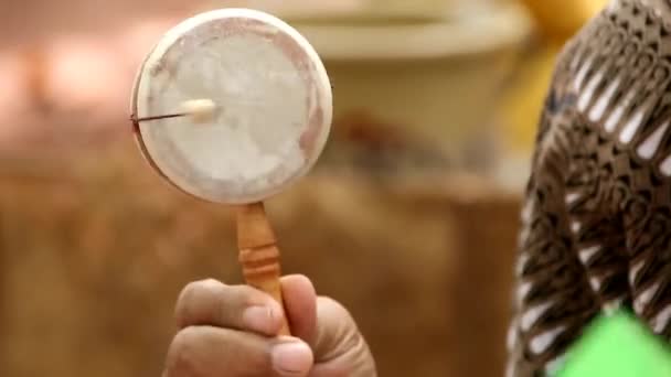Παραδοσιακά Παιχνίδια Της Ινδονησίας Από Ξύλο — Αρχείο Βίντεο