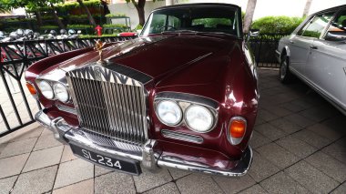 Klasik rulo Royce gümüş gölge koleksiyonu Sampoerna Surabaya 'da klasik araba koleksiyonu 