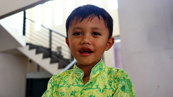 Kindergartenkinder Beim Gemeinsamen Essen Semarang Indonesien Februar 2020 — Stockfoto