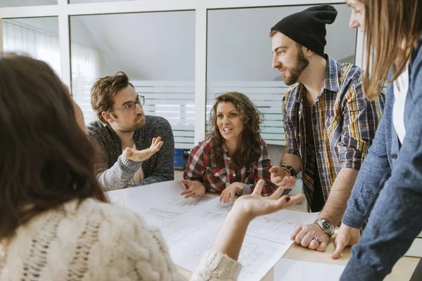Team Of Freelancers In Office — Stock Photo, Image