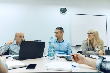 Toplantıda iş adamları